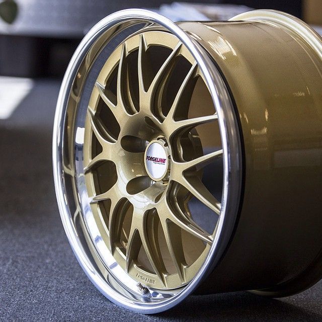    | Forgeline GW3R Competition Wheel in Race Gold with Polished Outer and Bolt-On Competition Cap