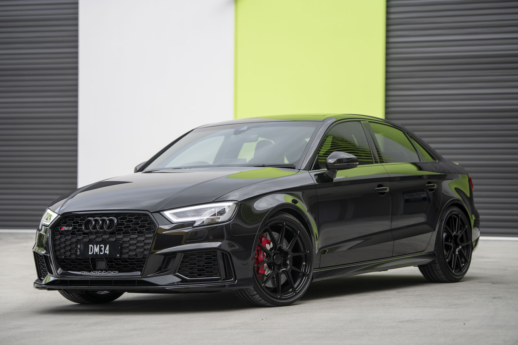 2018 Audi RS 3 | Dave Dessent's Audi RS3 on Forgeline One Piece Forged Monoblock GA1R Open Lug Wheels