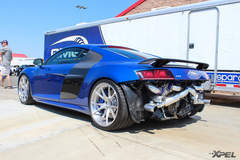 Awesome set up on an Audi R8 at the California Festival of Speed 2015