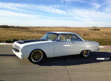 Aaron Kaufman's '63 Ford Falcon on Forgeline GW3 Wheels - Drive Side Shot