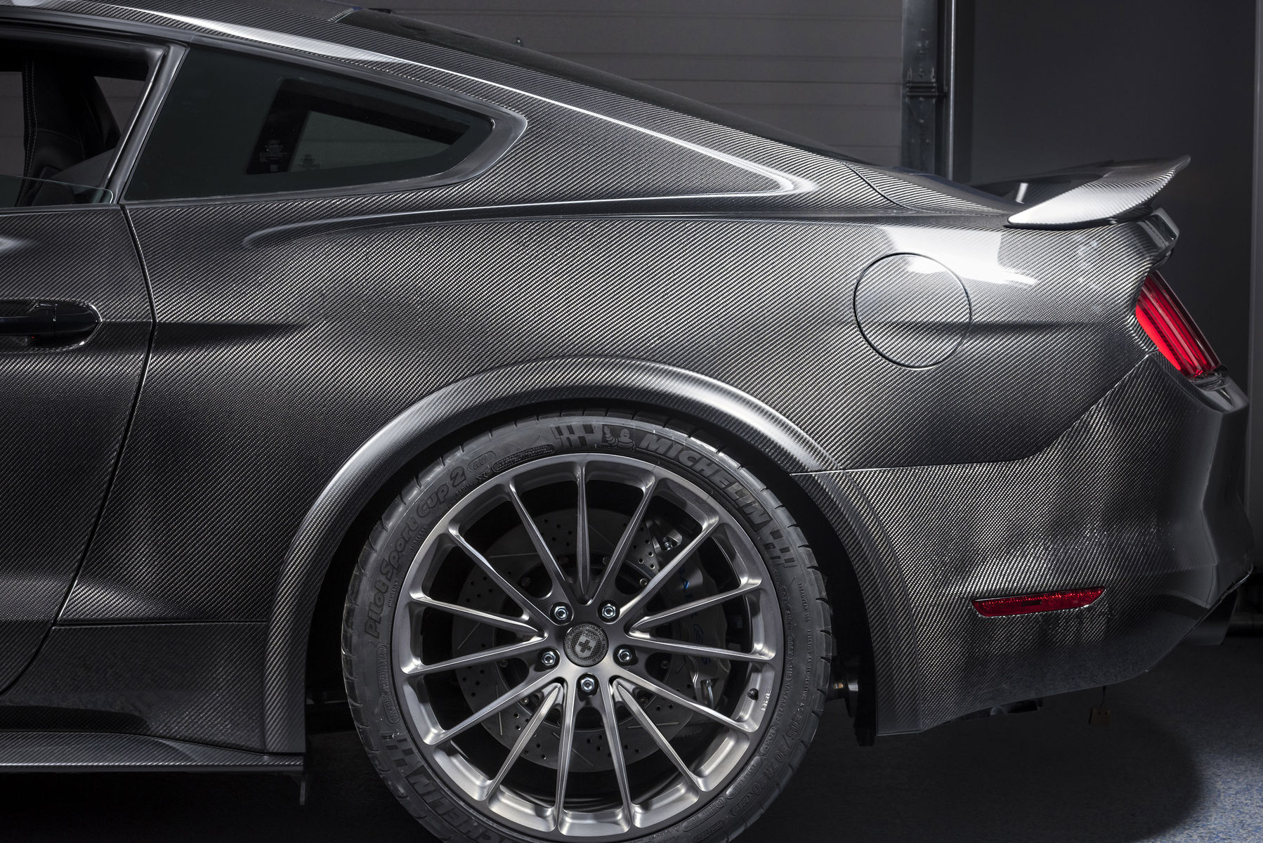 2017 Ford Mustang | 2017 Ford Mustang Fastback by SpeedKore Performance Group - Carbon Fiber  rear quarter panel #FordSEMA