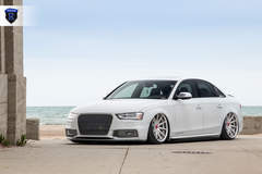 White Audi A4 - Lowered Stance