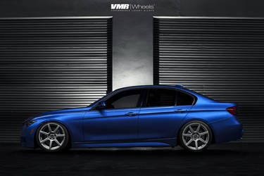 2014 BMW 3 Series | BMW F30 Estoril Blue | V706 Matte Gunmetal