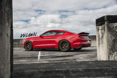 Race Red Mustang on Velgen Wheels