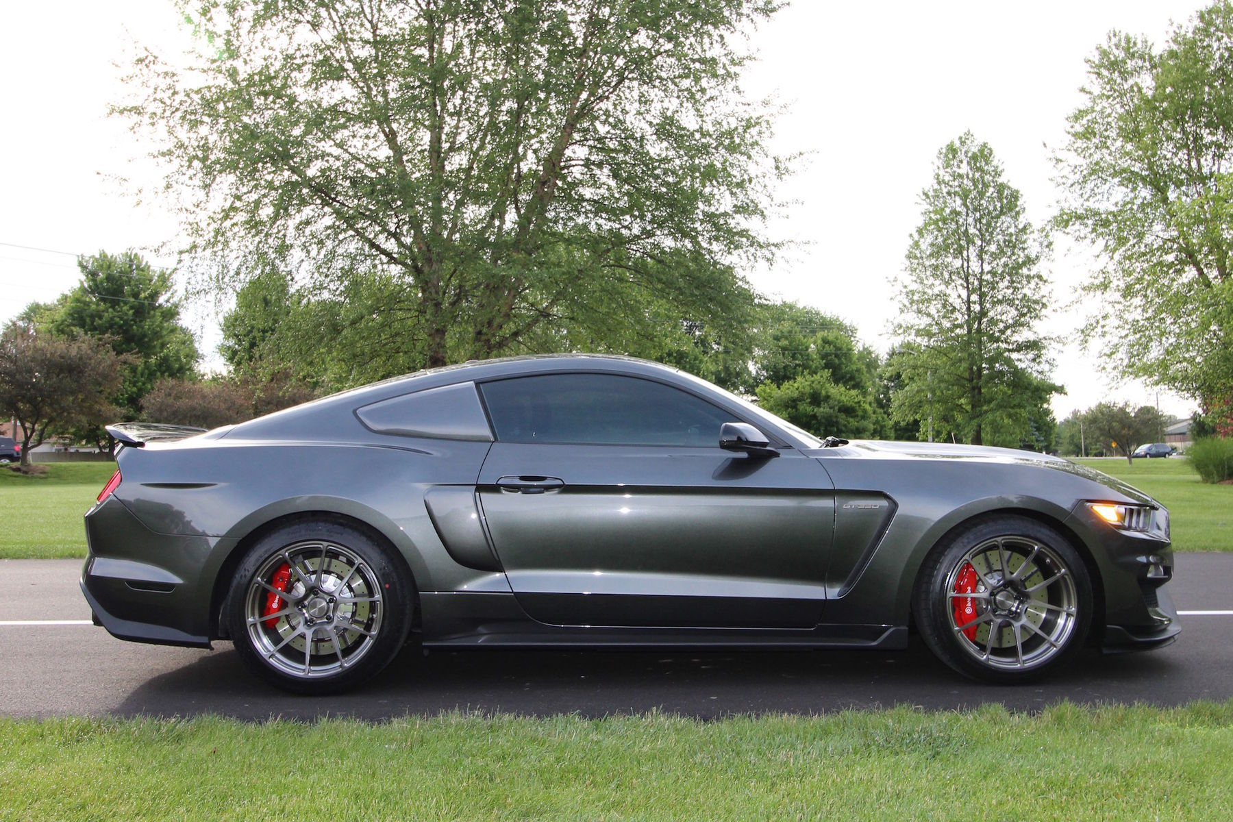 2016 Ford Mustang | Tony Janko's Mustang GT350 on Forgeline One Piece Forged Monoblock GA1R Open Lug Wheels