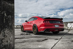 Race Red Mustang on Velgen Wheels
