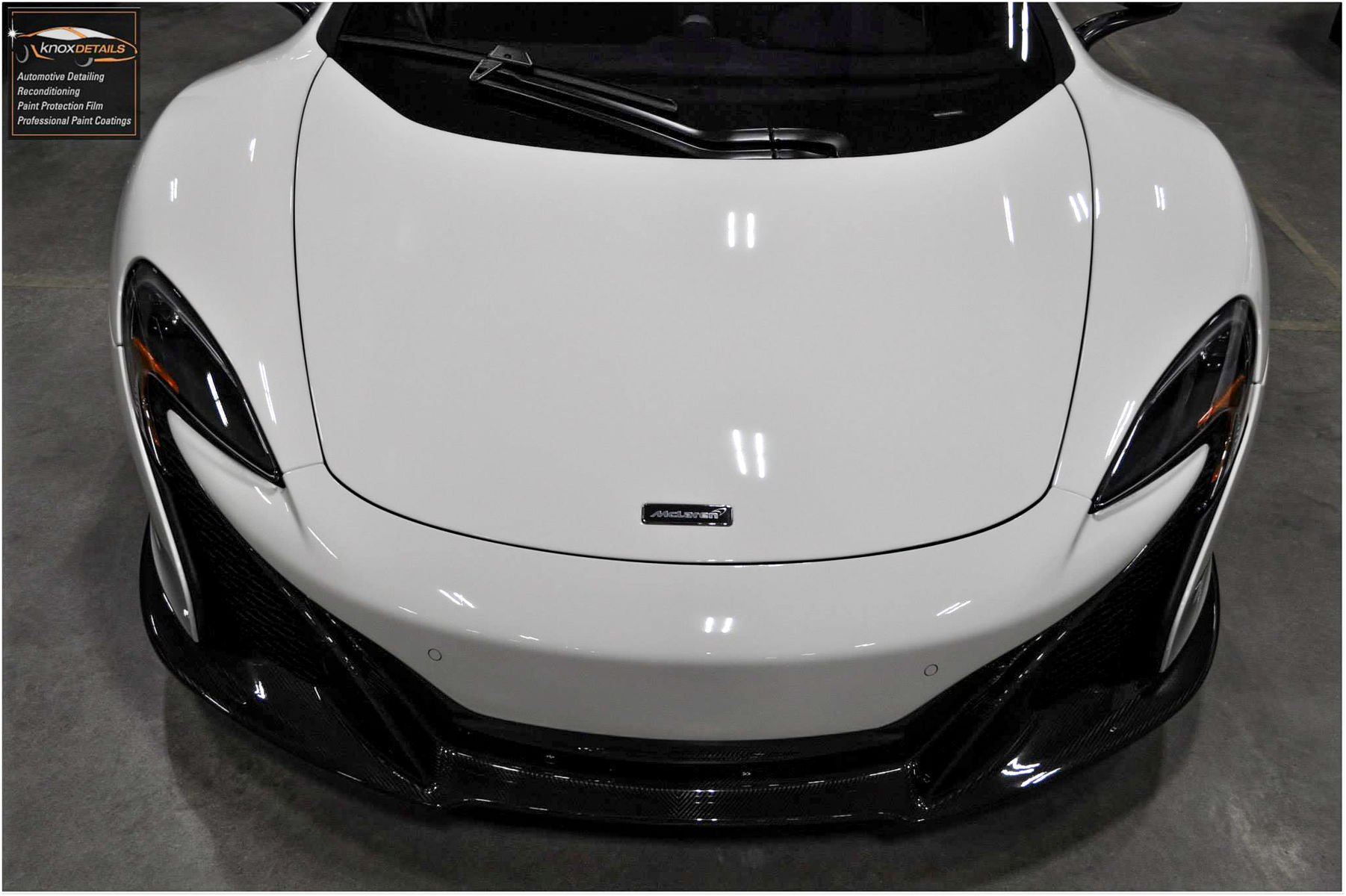 2015 McLaren 650S | Front end close up shot of film installed
