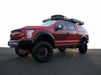 2018 Ford F-150 | 2018 Ford F-150 4x4 XLT SuperCrew by A.R.E. Accessories - Angled Shot FordSEMA