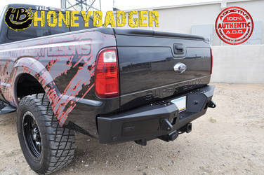 1999 - UP FORD F250/350 HONEYBADGER REAR BUMPER W/ BACKUP SENSOR CUTOUT  R097301280103