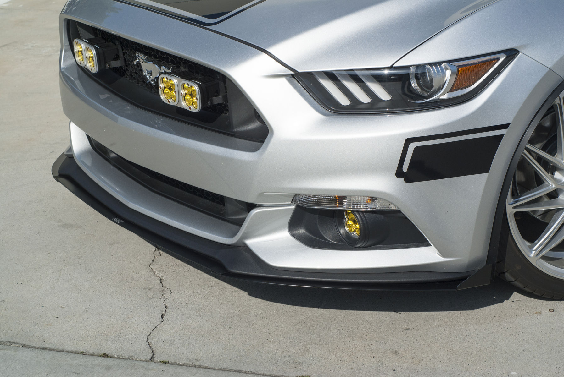2015 Ford Mustang | 2015+ Ford Mustang 3-Piece Front Splitter