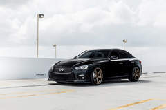 Infiniti Q50s on Velgen Wheels Classic5 Satin Bronze
