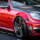 2014 Mercedes with 20 Inch BD-6 Wheels in Full Matte Graphite