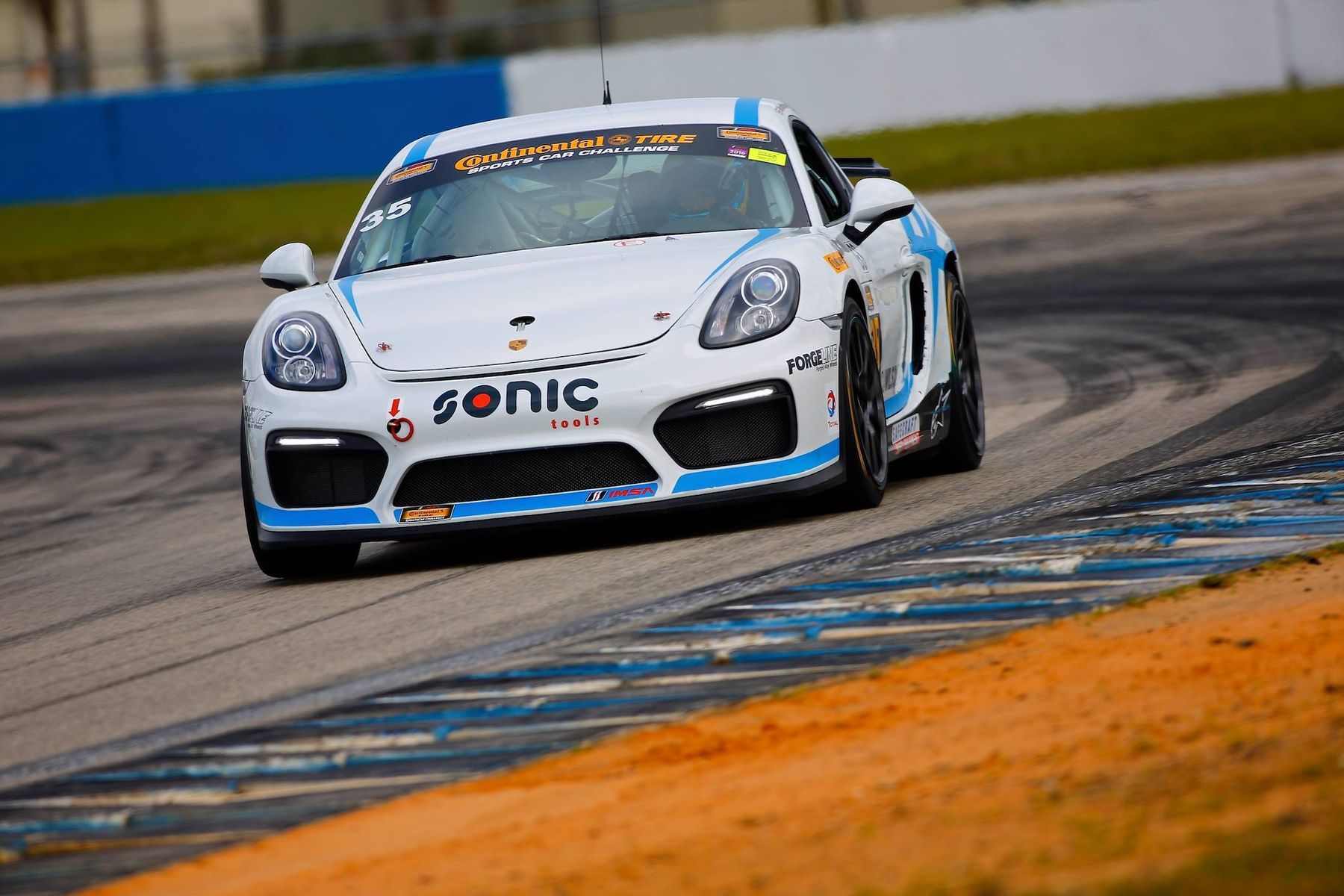 2016 Porsche Cayman | CJ Wilson Racing's #35 GS Class Porsche Cayman Clubsport on Forgeline One PIece Forged Monoblock GS1R Wheels