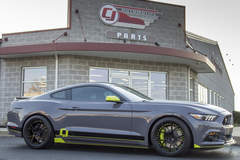 2017 Ford Mustang EcoBoost hanging out in front of it's house before heading off to SEMA 2016