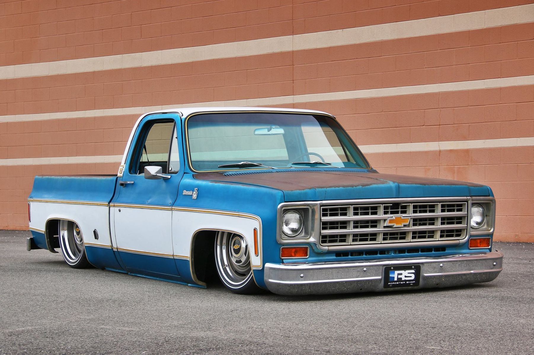 1976 Chevrolet C-10 | Roadster Shop's 1976 Chevy C10 SPEC Squarebody on RS-Designed Forgeline Wheels