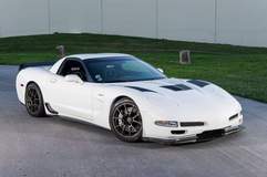 Tim Palazzolo's GAP Racing C5 Corvette Z06 on Forgeline One Piece Forged Monoblock GA1R Open Lug Wheels