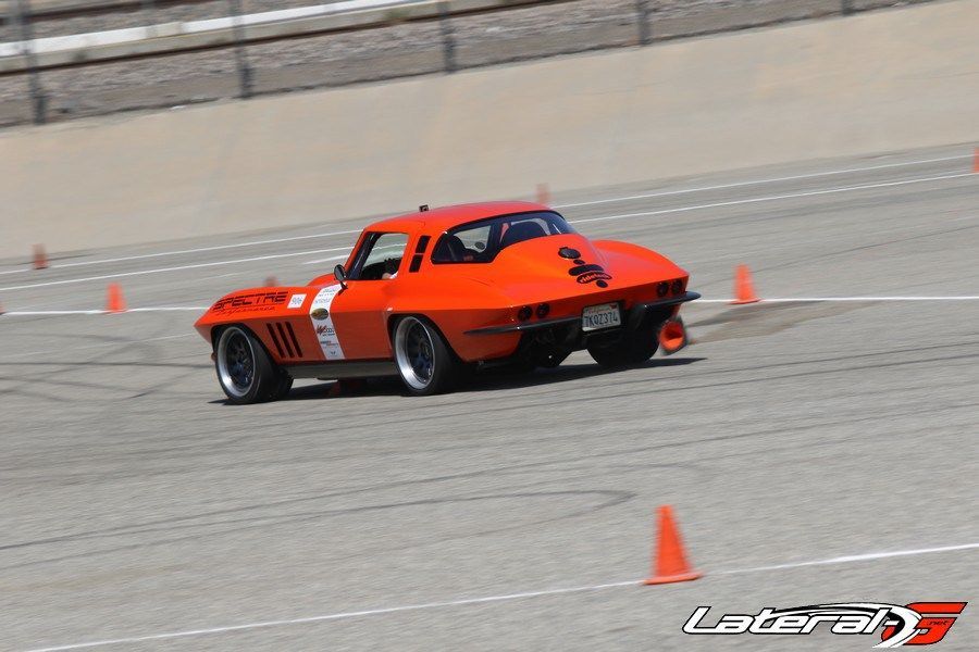 1965 Chevrolet Corvette Stingray | Greg Thurmond Wins Classic Muscle Class at NMCA West Autocross in his '65 SCAR Corvette on Forgeline DE3C Concave Wheels
