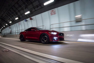 2015 Ford Mustang | Ruby Red Mustang GT on Velgen Wheels  Classic5 Satin Black  20x9 & 20x10.5