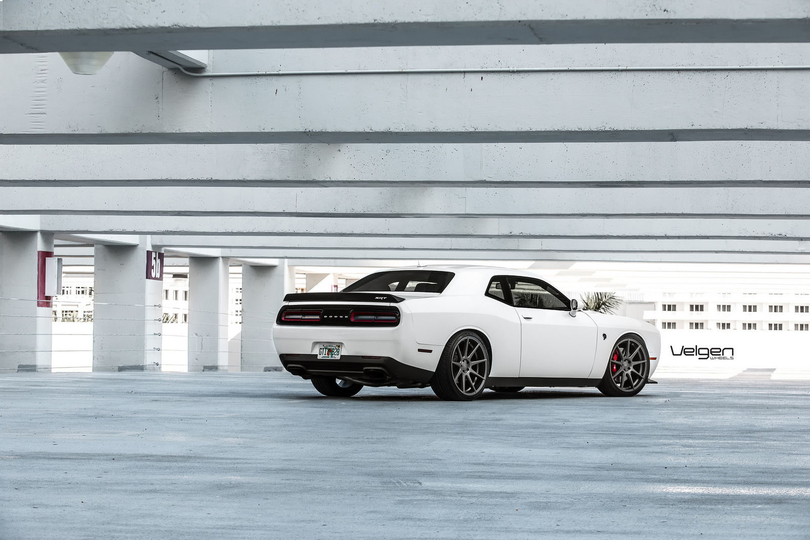2016 Dodge Challenger | Dodge Challenger Hellcat on Velgen Wheels VMB9 Matte Gunmetal 22x9 & 22x10.5