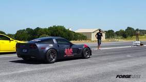 Kelly Bise's 1000rwp Corvette Z06 on Forgeline One Piece Forged Monoblock GA1R Wheels