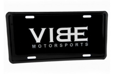 BLACK ALUMINUM INSERT FOR LICENSE PLATE