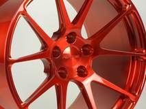 Forgeline One Piece Forged Monoblock GA1R in Transparent Red