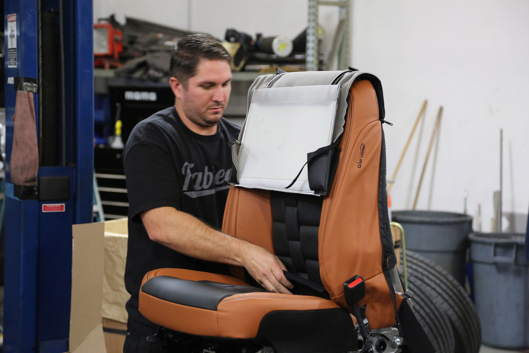 2017 Ford F-250 | 2017 Ford F250 Super Duty 4x4 Lariat Crew Cab “Shockzilla” by Fabtech - Preparing Seats