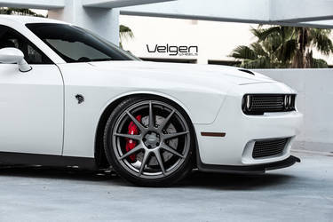 2016 Dodge Challenger | Dodge Challenger Hellcat on Velgen Wheels VMB9 Matte Gunmetal 22x9 & 22x10.5