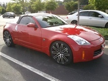 Nissan 350z on Ruff Racing R955's