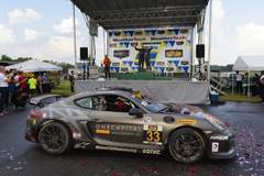 CJ Wilson Wins IMSA CTSC GS at VIR in Porsche Cayman GT4 Clubsport on Forgeline One Piece Forged Monoblock GS1R Wheels