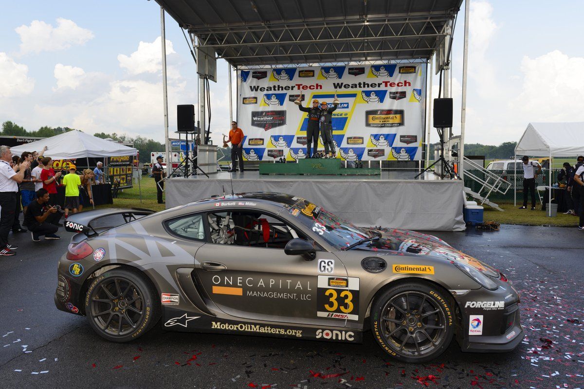 Porsche Cayman | CJ Wilson Wins IMSA CTSC GS at VIR in Porsche Cayman GT4 Clubsport on Forgeline One Piece Forged Monoblock GS1R Wheels