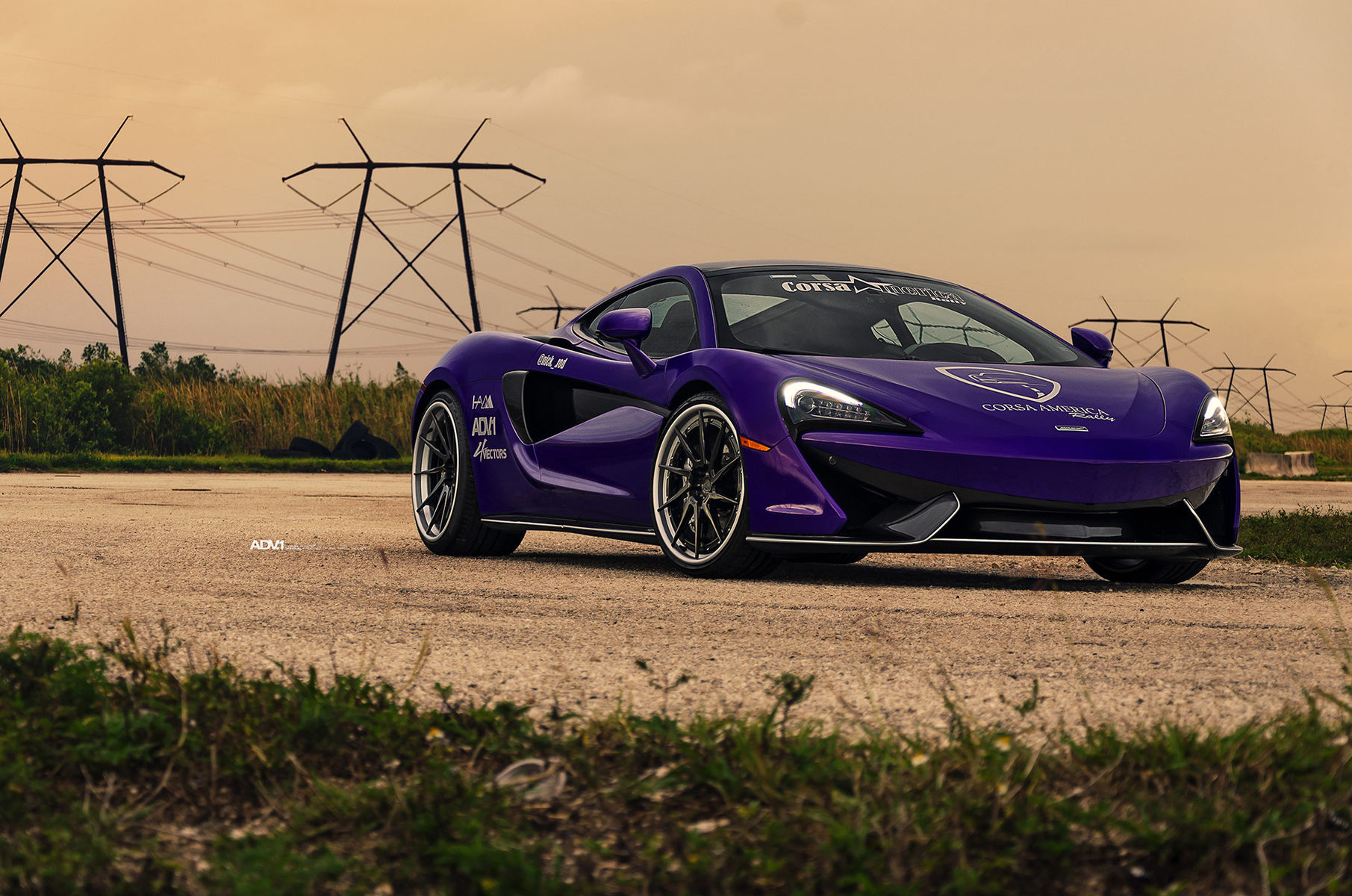 McLaren 570S | Purple McLaren 570S - ADV.1 Directional ADV10R Track Spec CS Series Wheels