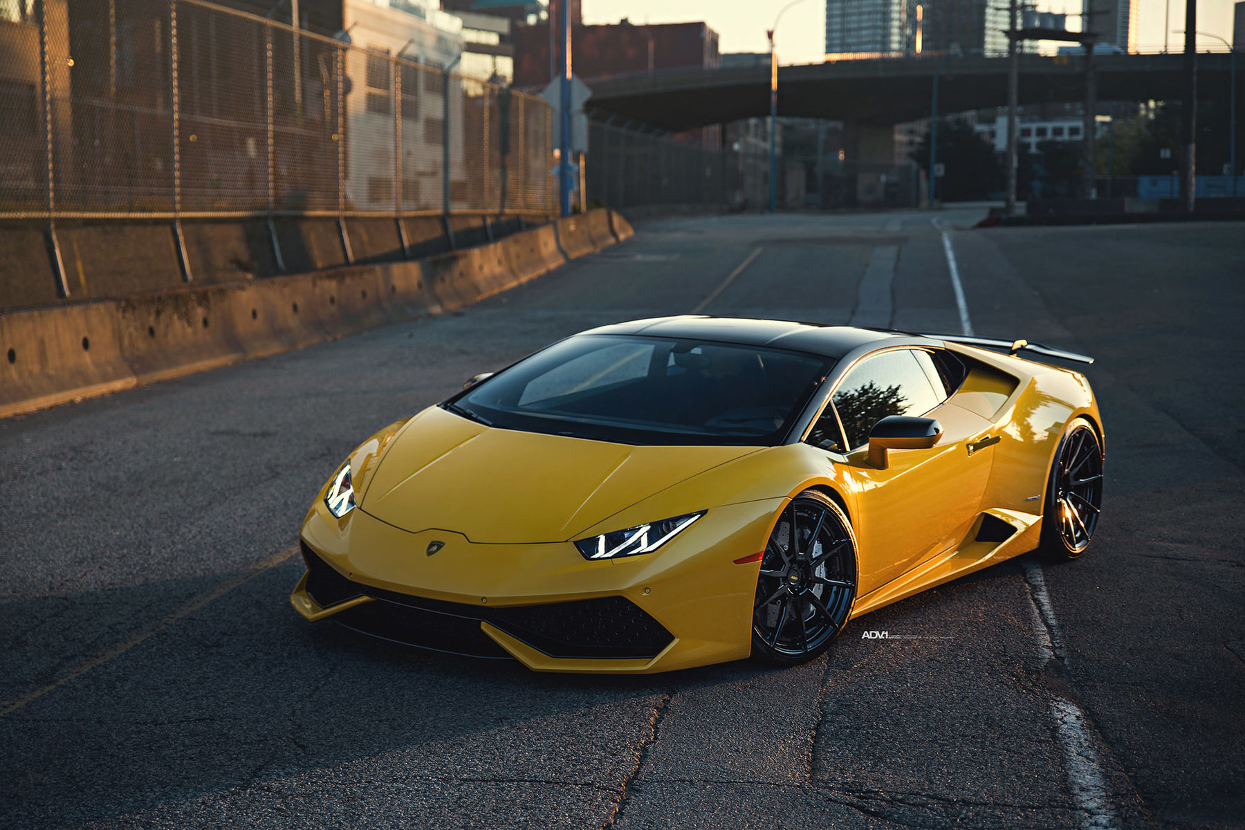 Lamborghini Huracan | Yellow Lamborghini Huracan LP610-4 - ADV.1 ADV10 M.V2 CS Series Gloss Black Wheels