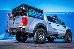  2019 Ford Ranger XLT Sport SuperCrew FX4  ‘Rambler’ By RTR - low rear 3/4 shot 