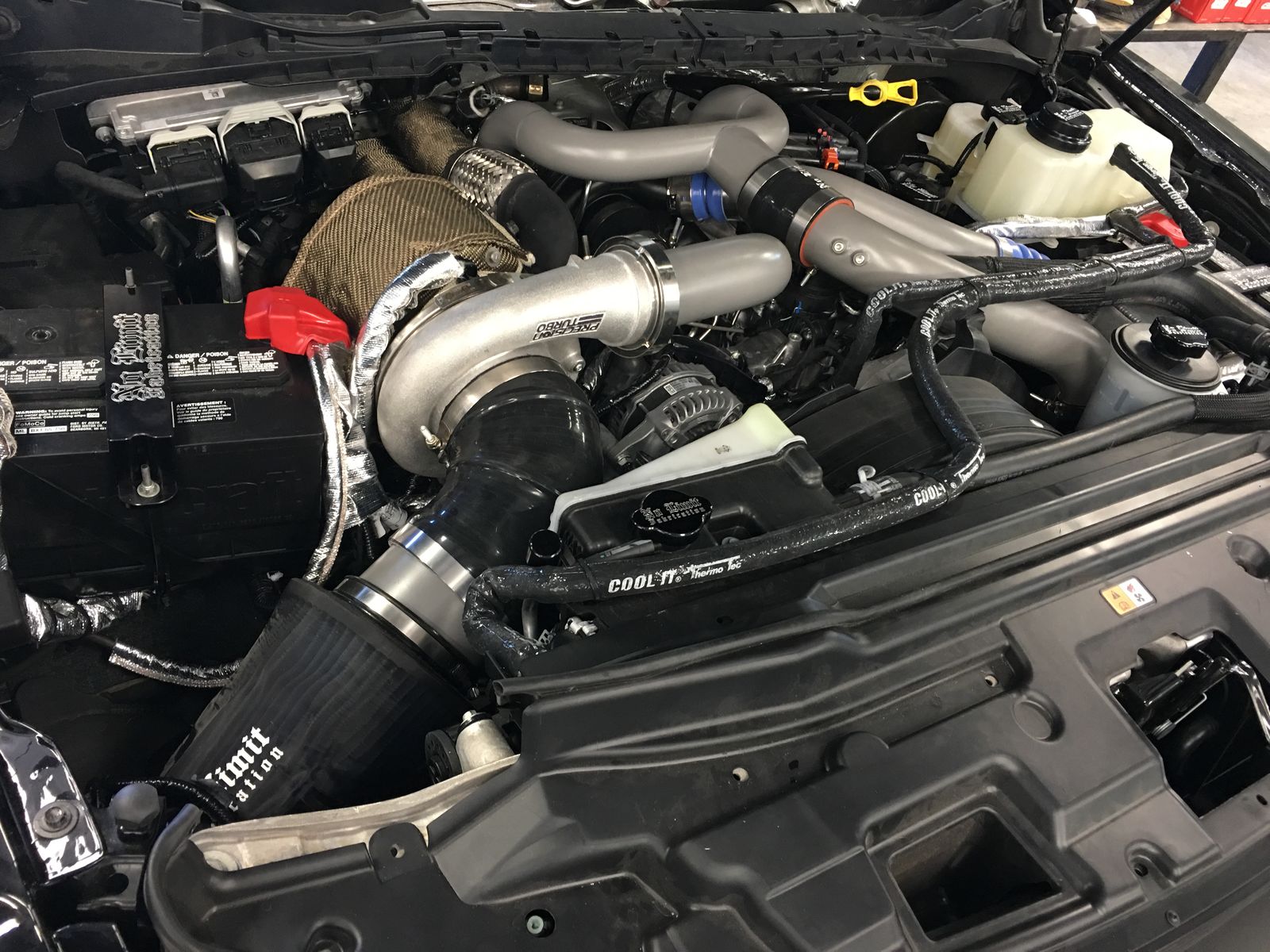 2019 Ford F-250 | 2019 F-250 4x4 SuperCrew By DeBerti Design - Engine Bay FordSEMA