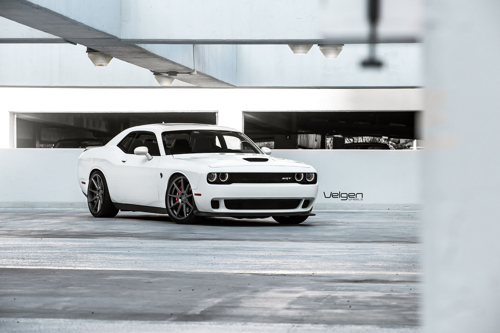 2016 Dodge Challenger | Dodge Challenger Hellcat on Velgen Wheels VMB9 Matte Gunmetal 22x9 & 22x10.5