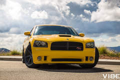 Dodge Charger on 22" Vertini Dynasty Wheels - Front Profile Shot