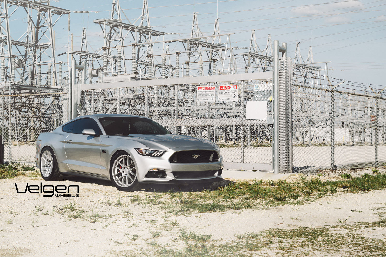 2015 Ford Mustang | 2015 Ingot Silver Mustang GT on Velgen Wheels VMB6