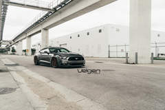 Bagged S550 on Satin Bronze Velgen Wheels 