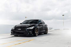 Infiniti Q50s on Velgen Wheels Classic5 Satin Bronze