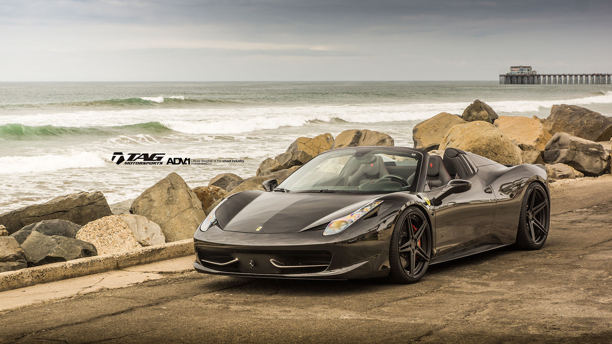 Ferrari 458 Spider Black